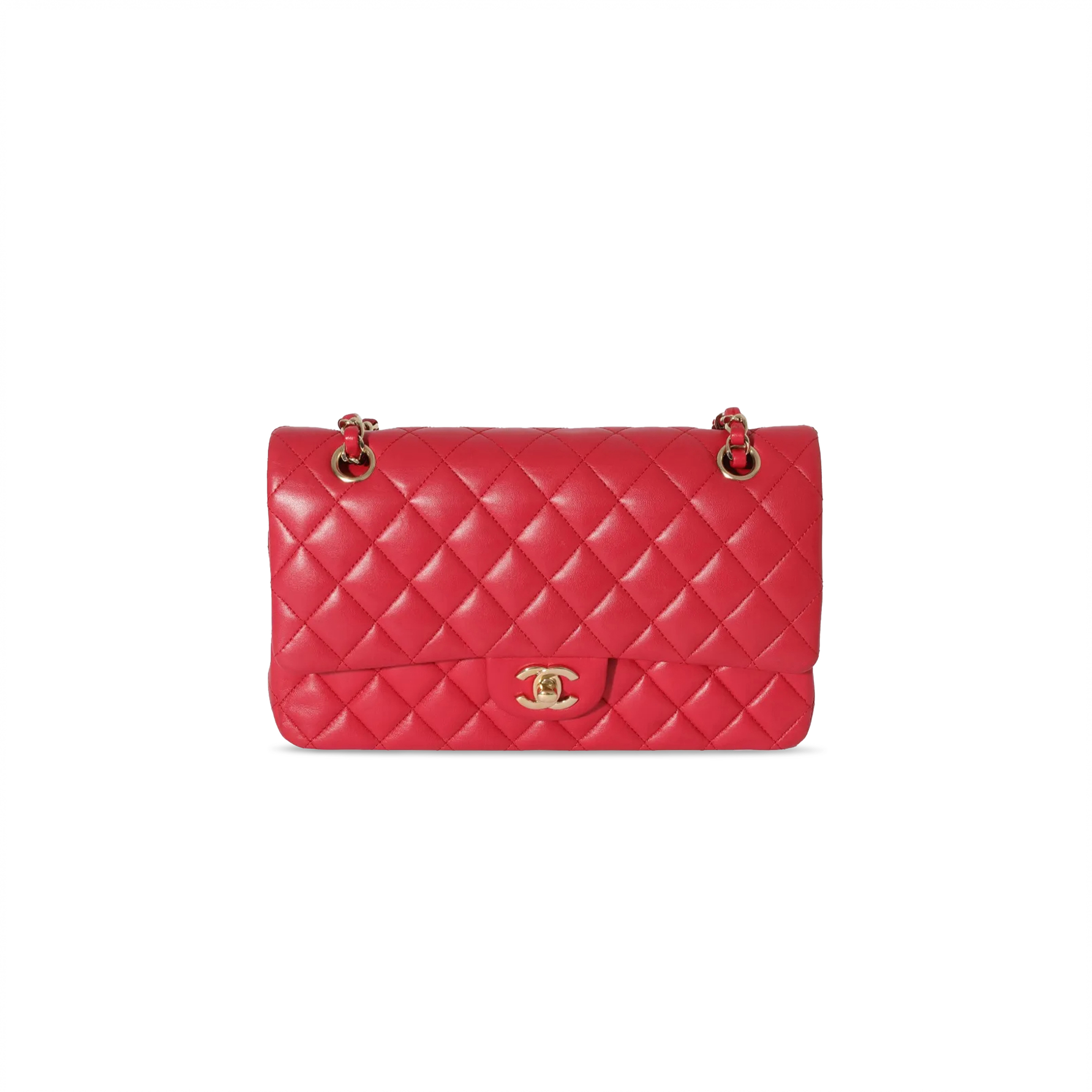 CHANEL MEDIUM CLASSIC FLAP QUILTED LAMBSKIN A01112 (25*15*6cm)